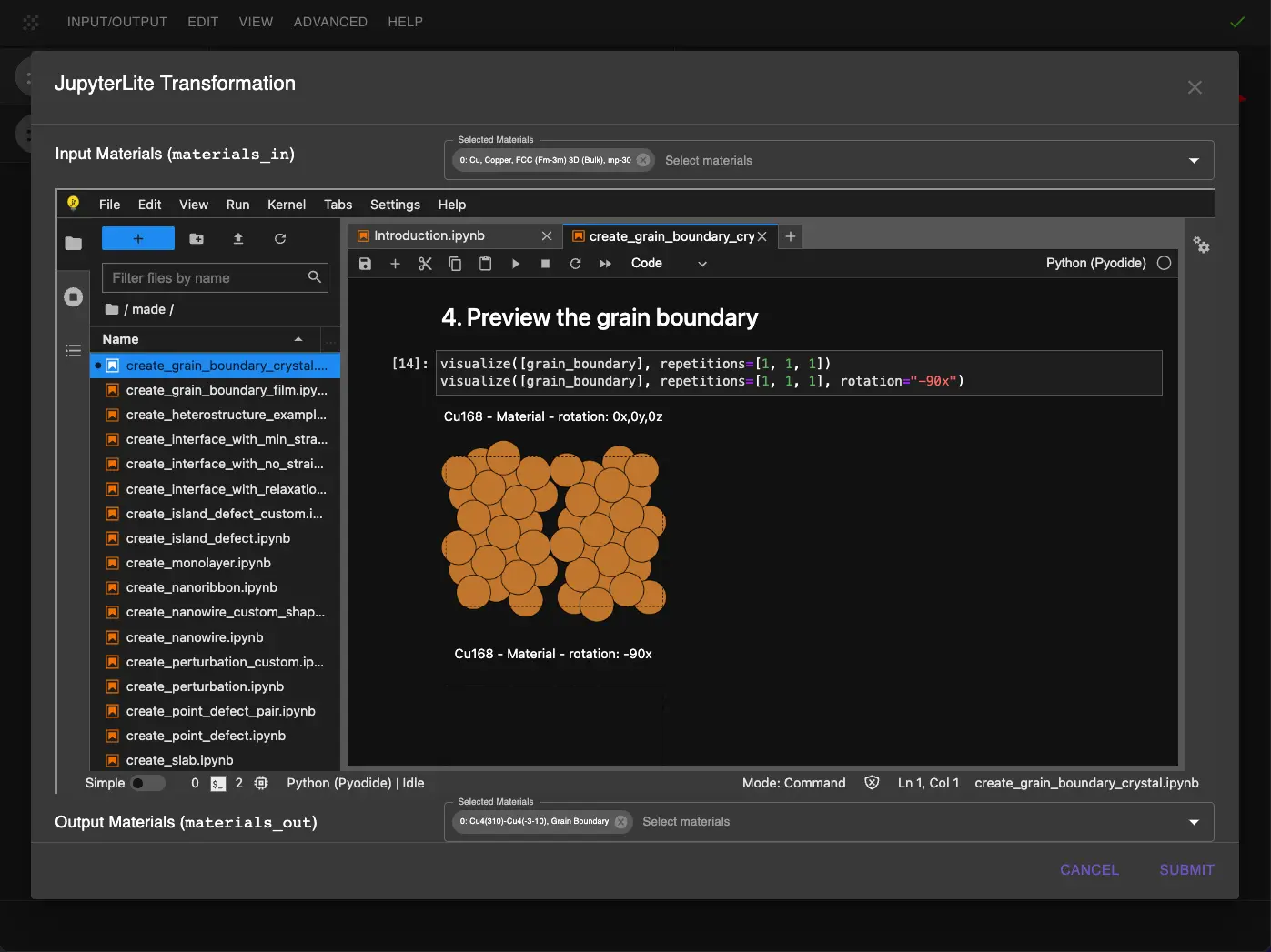 Grain Boundary Preview
